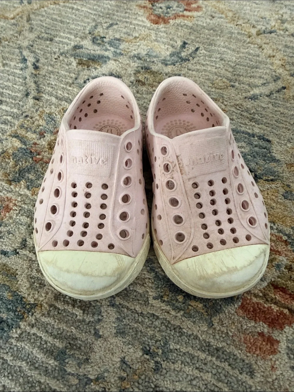 Native Kids Water-Friendly Slip-On Shoes in Light Pink